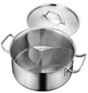 Nồi lẩu inox 3 ngăn 2 đáy 110564 (φ240×H90)