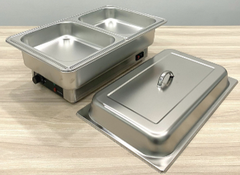 Nồi hâm buffet 2 ngăn nắp inox YD-7055-2