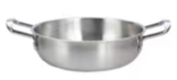 Chảo inox 2 quai đáy bầu HXG28