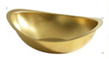 Tô salad thỏi vàng inox 304 vàng SLGB16G