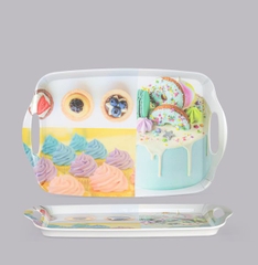 Khay lap có tay cầm 25x40cm Superware Small CL - vân đá (stone)