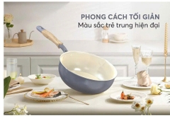 Chảo chống dính sâu phủ sứ đáy từ SUNHOUSE SDP26M
