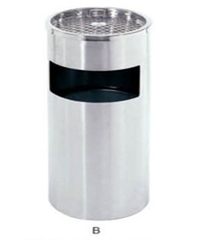 Thùng rác gạt tàn inox trắng A35-A