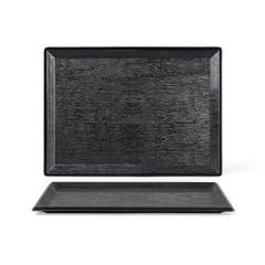 Khay vân gỗ 15.5" Superware TV038-15.5 B - đen