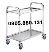 Xe đẩy inox 2 tầng nhỏ S1003