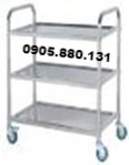 Xe đẩy inox 3 tầng nhỏ X1003