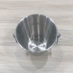 Xô ướp rượu inox vòng khoen trắng ( cuốn mép) 123202