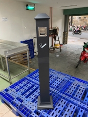 trụ gạt tàn hình mái T-019