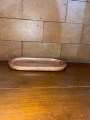 Khay Gỗ Oval Trung 10x22cm