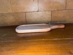 Khay Gỗ Oval Tay Cầm 13x40cm