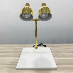 Đèn hâm nóng thức ăn 2 bóng có đế (vàng) 121168T