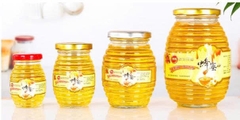 Hũ thủy tinh mật ong nắp thiếc
