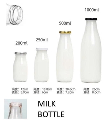 Bình sữa thủy tinh nắp thiếc