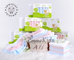 Hộp 6 khăn sữa sợi tre Emmakids