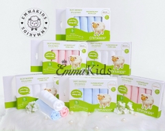 Hộp 6 khăn sữa sợi tre Emmakids