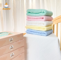  HỘP KHĂN TẮM XÔ MUSLIN THÊU HOẠ TIẾT MANNY