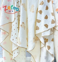 KHĂN TẮM MUSLIN ORGANIC CAO CẤP 90x90