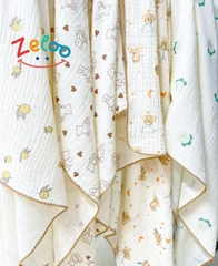 KHĂN TẮM MUSLIN ORGANIC CAO CẤP 90x90