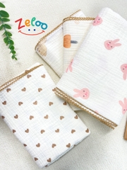 KHĂN TẮM MUSLIN ORGANIC CAO CẤP 90x90