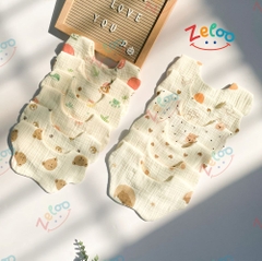 SET 3 YẾM TRÒN 6 LỚP MUSLIN ORGANIC ZELOO