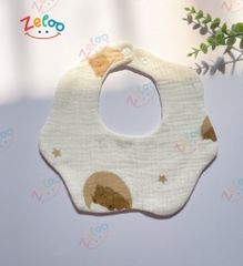 SET 3 YẾM TRÒN 6 LỚP MUSLIN ORGANIC ZELOO