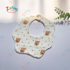 SET 3 YẾM TRÒN 6 LỚP MUSLIN ORGANIC ZELOO