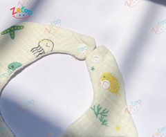 SET 3 YẾM TRÒN 6 LỚP MUSLIN ORGANIC ZELOO