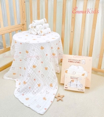 Khăn xô Đa Năng Muslin 6 lớp Emmakids
