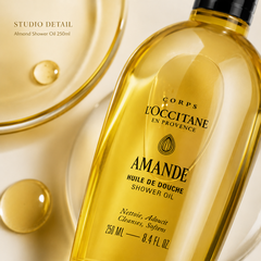 Dầu Tắm Dưỡng Thể Hạnh Nhân L'Occitane Almond Shower Oil 250ml - Nobox - Hàng Duty