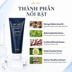 Sáp Tẩy Trang Làm Sạch Sâu Dịu Nhẹ Trẻ Hóa Da Oh Oh! Divine Blue Cleansing & Massaging Balm 150ml - Fullbox - Hàng Công Ty