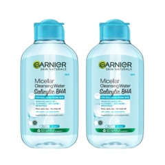 Combo 2 Nước Tẩy Trang Garnier Xanh Dành Cho Da Dầu Mụn 50ml x 2