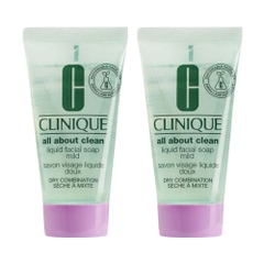Combo 2 Sữa rửa mặt CLINIQUE LIQUID FACIAL SOAP MILD - Nobox Tách set US 30ml x 2