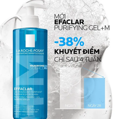 Sữa Rửa Mặt Làm Sạch Sâu Kiểm Soát Nhờn La Roche-Posay Effaclar Gel Moussant Purifiant Foaming Gel 400ml - Hàng Công Ty