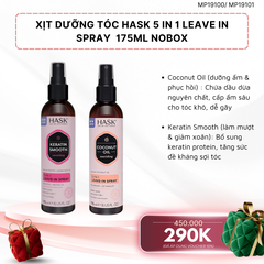 Xịt Dưỡng Tóc Hask 5 in 1 Leave in Spray - 175ml Nobox