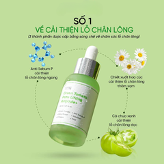 Serum Cà Chua Xanh Sungboon Thu Nhỏ Lỗ Chân Lông Editor Green Tomato Pore Lifting Ampoule+ 30ml (Tách set Nobox)
