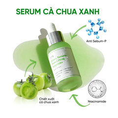 Serum Cà Chua Xanh Sungboon Thu Nhỏ Lỗ Chân Lông Editor Green Tomato Pore Lifting Ampoule+ 30ml (Tách set Nobox)