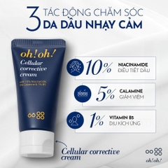 Kem Dưỡng Phục Hồi Da Tổn Thương Oh!oh! Cellular Corrective Cream 30ml Fullbox - Hàng Công Ty
