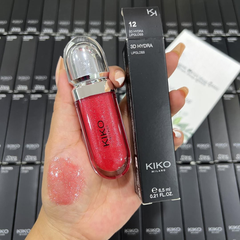 Son Bóng Kiko Milano 3D Hydra Lipgloss - 12 Pearly Amaryllis Red - 6.5ml Fullbox
