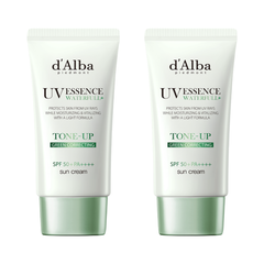 Combo 2 Kem Chống Nắng Dalba Waterful Tone-up Sun Cream - Green - 50ml Tách Set Nobox [Tiết kiệm 49K + Freeship]