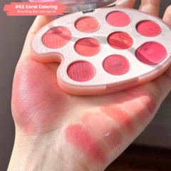 Bảng Son Và Má Hồng Kem 9 Ô Dasique Mood Painting Lip & Cheek 6g