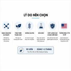 Viên uống Sport Research Magnesium Glycinate Chelated 90 viên