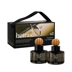 Tinh dầu nước hoa oto Hetras Hotel Wood - Hàng công ty - 77ml x2