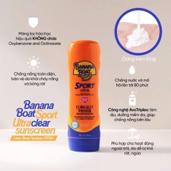 Kem Chống Nắng Banana Boat Sport SPF 50+ - 295ml - Tách Set Nobox