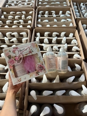 Set sữa tắm Jmella 500ml kèm bông tắm- Hàng công ty