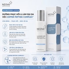 Kem Neova Cu3 Recovery Lotion Phục Hồi Dịu Da Sau Treatment 100ml - Fullbox - Hàng Công Ty