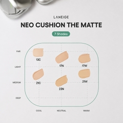 Cushion Laneige Neo Cushion The Matte SPF42/PA+++ 15g Kèm Lõi 15g - Fullbox Hàng Duty