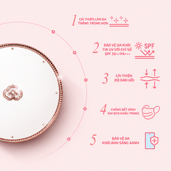 Cushion Whoo Radiant White Tone Up Sun Cushion SPF50+/PA+++ - 13g
