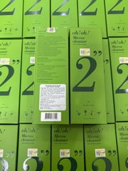 Sữa Rửa Mặt Detox Ngăn Ngừa Lão Hóa Oh!Oh! Microx Cleanser (with Peptide Complex) 150g - Fullbox Hàng Công Ty