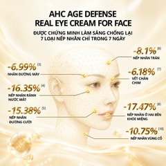 Kem dưỡng mắt AHC Age Defense Real Eye Cream for Face 40ml Fullbox Hàng Duty