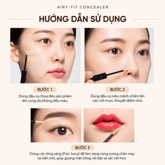 Che khuyết điểm Clio Kill Cover Airy Fit Concealer 3g - Tách Set Nobox